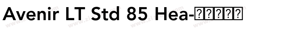 Avenir LT Std 85 Hea字体转换